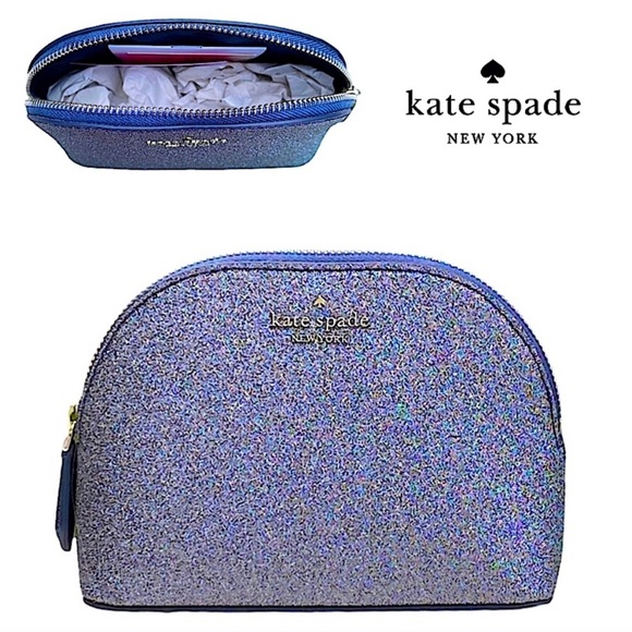 Kate Spade Lola Small Dome Glitter Cosmetic Bag - Picture 7 of 7